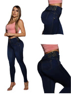 Load image into Gallery viewer, 8005 Jean's Colombianos Cintura Alta levanta cola butt lifter high waist tummy control