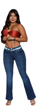 Load image into Gallery viewer, 8012 Jean's Colombianos Cintura Alta levanta cola butt lifter high waist flared tummy control