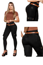 Load image into Gallery viewer, Jean's Colombianos varios modelos Cintura Alta levanta cola butt lifter high waist tummy control Cargo 8100