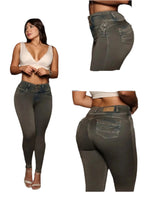 Load image into Gallery viewer, 8016 Jean's Colombianos Cintura Alta levanta cola butt lifter high waist tummy control