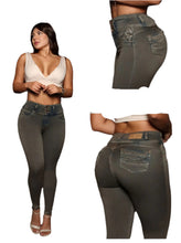 Load image into Gallery viewer, 8016 Jean's Colombianos Cintura Alta levanta cola butt lifter high waist tummy control