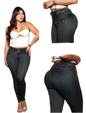 Load image into Gallery viewer, 8017 Jean's Colombianos Cintura Alta levanta cola butt lifter high waist tummy control