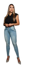 Load image into Gallery viewer, 8019 Jean's Colombianos Cintura Alta levanta cola butt lifter high waist tummy control