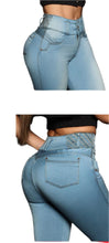 Load image into Gallery viewer, 8019 Jean's Colombianos Cintura Alta levanta cola butt lifter high waist tummy control
