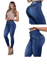 Load image into Gallery viewer, 8117 Jean's Colombianos Cintura Alta levanta cola butt lifter high waist tummy control