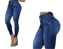 Load image into Gallery viewer, 8117 Jean's Colombianos Cintura Alta levanta cola butt lifter high waist tummy control