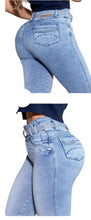 Load image into Gallery viewer, 8118 Jean's Colombianos Cintura Alta levanta cola butt lifter high waist tummy control