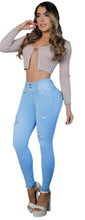 Load image into Gallery viewer, 8213 Jean's Colombianos Cintura Alta levanta cola butt lifter high waist tummy control push up effect skinny