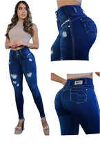 Load image into Gallery viewer, Jean's Colombianos Varios modelos Cintura Alta levanta cola butt lifter high waist faja tummy control 8200