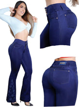Load image into Gallery viewer, Colombian Flared Jeans Bon Bon up 8445 butt lifter high waist tummy control DIFFERENT MODELS