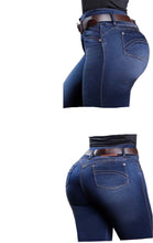 Load image into Gallery viewer, Colombian Flared Jean's Bon Bon up 8445 butt lifter high waist tummy control