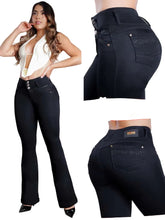 Load image into Gallery viewer, Colombian Flared Jeans Bon Bon up 8445 butt lifter high waist tummy control DIFFERENT MODELS