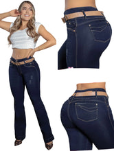 Load image into Gallery viewer, Colombian Flared Jeans Bon Bon up 8445 butt lifter high waist tummy control DIFFERENT MODELS