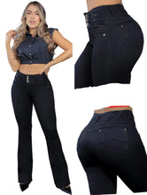 Load image into Gallery viewer, Colombian Flared Jeans Bon Bon up 8445 butt lifter high waist tummy control DIFFERENT MODELS