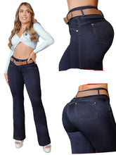 Load image into Gallery viewer, Colombian Flared Jeans Bon Bon up 8445 butt lifter high waist tummy control DIFFERENT MODELS
