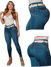 Load image into Gallery viewer, Colombian Jeans BonBonup 8607 butt lifter high waist tummy control push up effect skinny