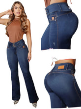Load image into Gallery viewer, Colombian Flared Jeans Bon Bon up 8445 butt lifter high waist tummy control DIFFERENT MODELS