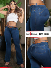 Load image into Gallery viewer, Colombian Flared Jeans Bon Bon up 8805 butt lifter high waist tummy control push up effect