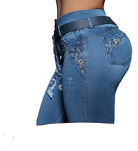 Load image into Gallery viewer, Colombian Jeans Bon Bon up 8806 butt lifter high waist tummy control push up effect skinny