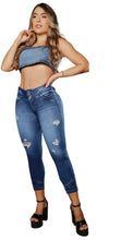 Load image into Gallery viewer, High waits butt lifter Ankle Capri Colombian jeans 8930