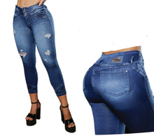 Load image into Gallery viewer, High waits butt lifter Ankle Capri Colombian jeans 8930