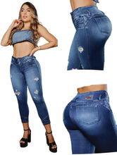 Load image into Gallery viewer, High waits butt lifter Ankle Capri Colombian jeans 8930