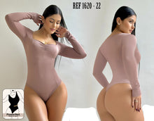 Load image into Gallery viewer, 1620 Top Bodysuits Tummy control medium compression Body's con faja de mediana compresion