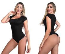 Load image into Gallery viewer, Top Lace shaping Bodysuits Tummy control medium compression Body's con faja de mediana compresion 5039