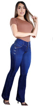 Load image into Gallery viewer, Colombian Flared Jean's Bon Bon Up 8327 butt lifter high waist tummy control