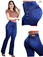 Load image into Gallery viewer, Colombian Flared Jean's Bon Bon Up 8327 butt lifter high waist tummy control