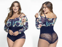 Load image into Gallery viewer, 4323 Top Bodysuits Tummy control medium compression Body's con faja de mediana compresion