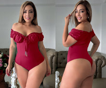 Load image into Gallery viewer, Colombian Bodysuits top tummy control thong pantyblusa 4720