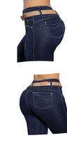 Load image into Gallery viewer, Colombian Flared Jean's Bon Bon up 8503 butt lifter high waist tummy control push up