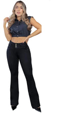 Load image into Gallery viewer, Colombian Flared Jean's Bon Bon up 8504 butt lifter high waist tummy control push up