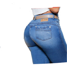 Load image into Gallery viewer, Colombian Flared Jean's Bon Bon up 8926 butt lifter high waist tummy control push up