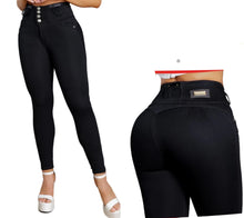 Load image into Gallery viewer, Colombian Jeans Bon Bon up skinny 9151 butt lifter high waist tummy control push up effect black