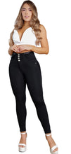 Load image into Gallery viewer, Colombian Jeans Bon Bon up skinny 9151 butt lifter high waist tummy control push up effect black