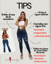 Load image into Gallery viewer, 7508 Jean's Capri Colombianos Cintura Alta levanta cola butt lifter high waist faja