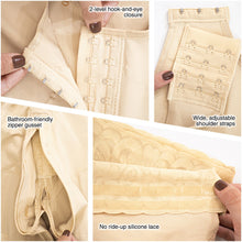 Load image into Gallery viewer, 065 Mid Thigh Bodysuit Shaper for Women Powernet Colombian