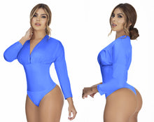 Load image into Gallery viewer, 4654 faux leather Bodysuits compression Body's con faja de mediana compresion Pantyblusa