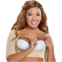 Load image into Gallery viewer, 004 Compression Vest Surgical Bra with Implant Stabilizer and Sleeves / Powernet Chaleco
