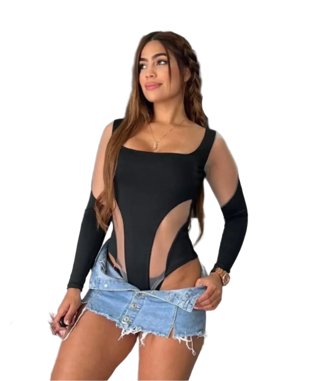 Bodysuits thong Colombians one size M-L jumpsuit pantyblusa sin faja 003