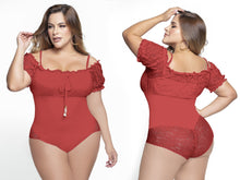 Load image into Gallery viewer, 4325 Plus Bodysuits compression Body&#39;s con faja de mediana compresion Pantyblusa
