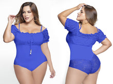 Load image into Gallery viewer, 4325 Plus Bodysuits compression Body&#39;s con faja de mediana compresion Pantyblusa
