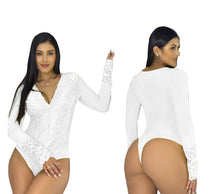 Load image into Gallery viewer, Top Bodysuits 4424 compression Bodys con faja Colombiana de mediana compresion Pantyblusa
