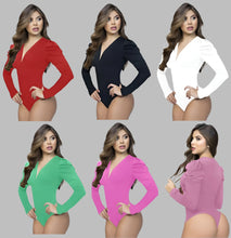 Load image into Gallery viewer, 4657 Bodysuits compression Body&#39;s con faja de mediana compresion Pantyblusa
