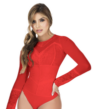 Load image into Gallery viewer, 4743 Top Bodysuits compression Body&#39;s con faja de mediana compresion Pantyblusa
