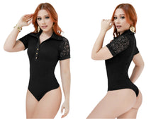 Load image into Gallery viewer, 4827 Top Lace shaping Bodysuits Tummy control medium compression Body&#39;s con faja de mediana compresion
