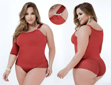 Load image into Gallery viewer, 4834 Plus Bodysuits compression Body&#39;s con faja de mediana compresion Pantyblusa
