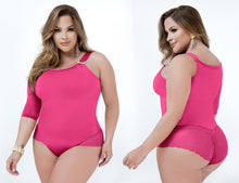 Load image into Gallery viewer, 4834 Plus Bodysuits compression Body&#39;s con faja de mediana compresion Pantyblusa
